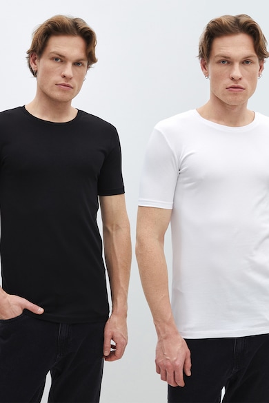 LC WAIKIKI Тениски с овално деколте, 2 броя Мъже
