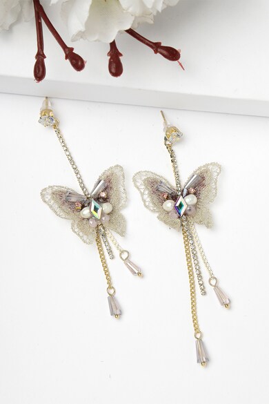 AVANT-GARDE PARIS Дълги обеци с дизайн на пеперуда Жени