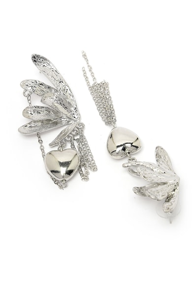 AVANT-GARDE PARIS Pillangó dizájnú bojtos fülbevaló szív alakú részlettel női