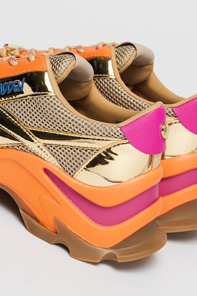 Steve Madden Pantofi sport cu aspect masiv si insertii de plasa Zoomz Femei