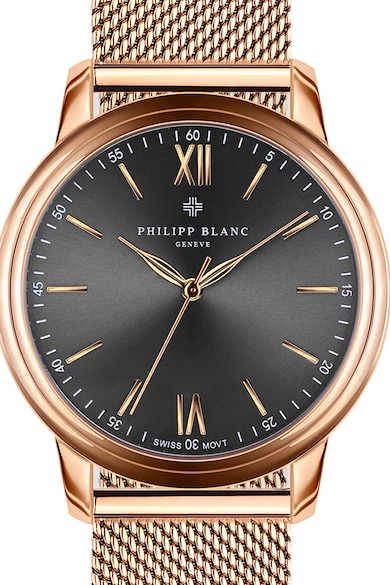 Philipp Blanc Ceas unisex cu bratara cu model plasa Femei