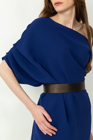 A&S Negulescu Aszimmetrikus ruha bőr derékövvel női