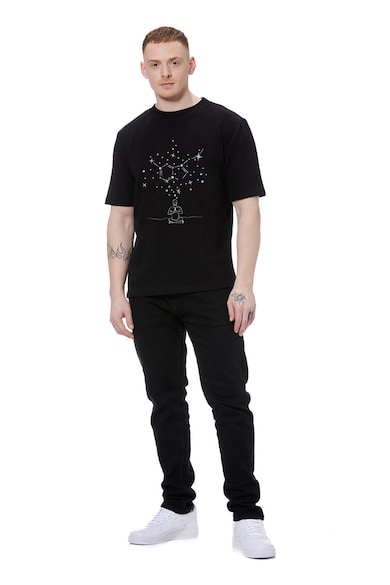 HAMZA Унисекс тениска Serotonin с графичен дизайн Мъже