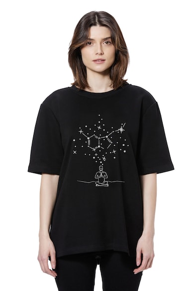 HAMZA Унисекс тениска Serotonin с графичен дизайн Жени