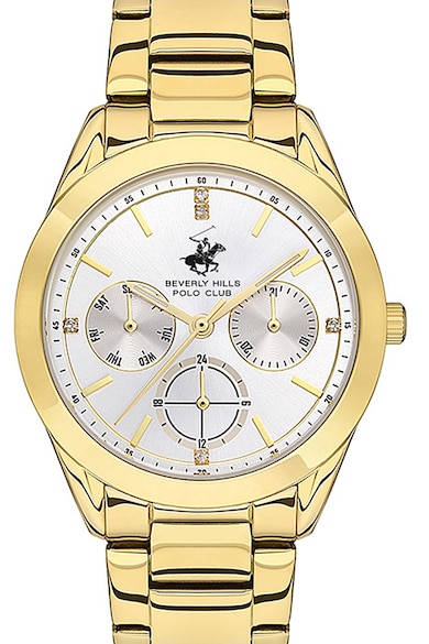Beverly Hills Polo Club Мултифункционален часовник с метална верижка Жени