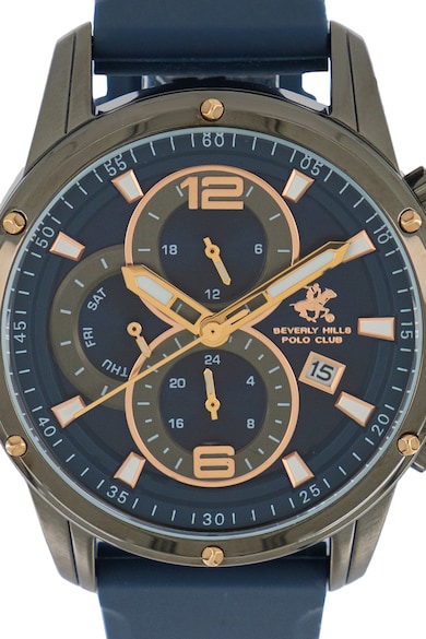 Beverly Hills Polo Club Мултифункционален часовник със силиконова каишка Мъже