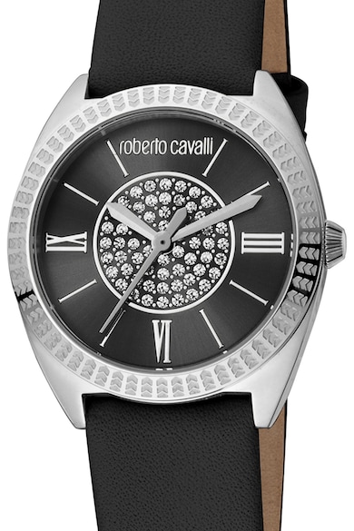 Roberto Cavalli Кварцов часовник с кристали Жени