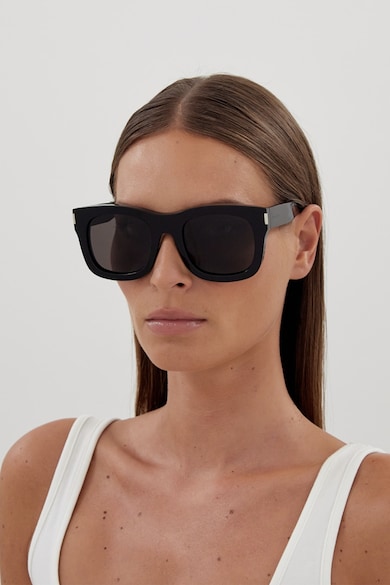 Saint Laurent Szögletes napszemüveg egyszínű lencsékkel női