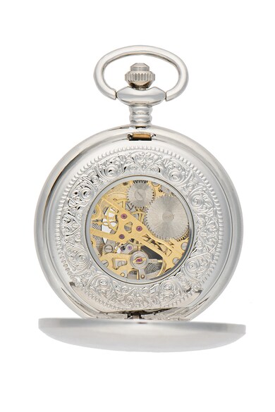AKRIBOS XXIV Унисекс джобен часовник с прозрачен циферблат Мъже