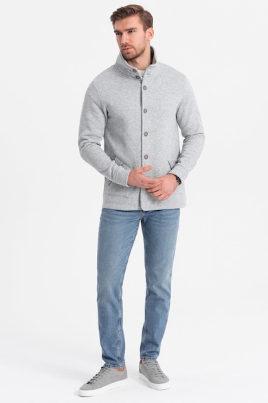 OMBRE Пуловер с копчета и предни джобове Мъже
