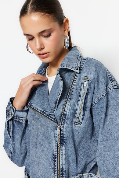 Trendyol Jacheta biker din denim Femei