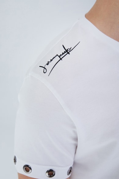Jeremy Meeks Fotómintás póló fémkarikákkal férfi