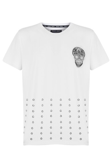 Jeremy Meeks Тениска от органичен памук с нитове Мъже
