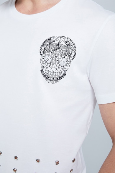 Jeremy Meeks Тениска от органичен памук с нитове Мъже