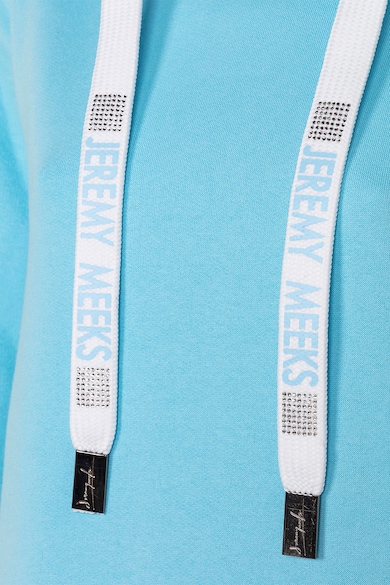 Jeremy Meeks Kapucnis egyszínű pulóver oldalzsebekkel női