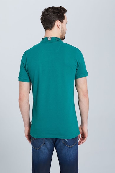 Jeremy Meeks Тениска от органичен памук с копчета и яка Мъже