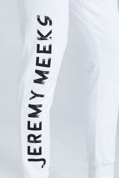 Jeremy Meeks Спортен панталон от органичен памук с шарка и лого Мъже