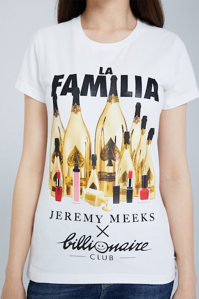 Jeremy Meeks Тениска с органичен памук и принт Жени