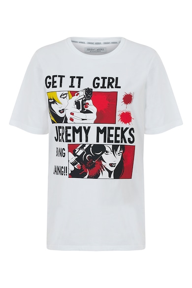 Jeremy Meeks Kerek nyakú mintás póló női