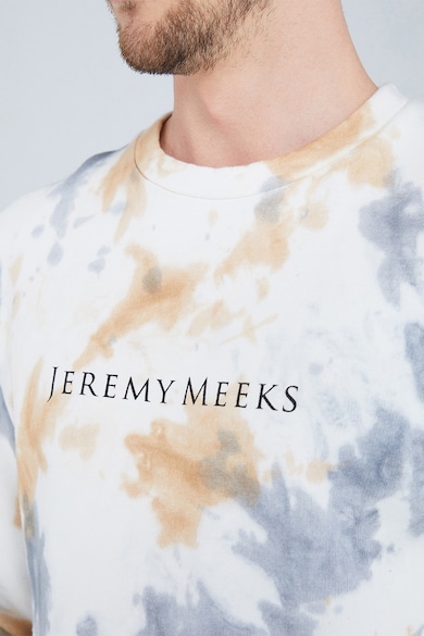 Jeremy Meeks Organikuspamut pulóver mintával férfi