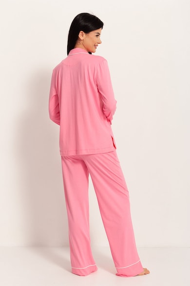 Sofiaman Pijama din amestec de modal cu revere decupate Ana Femei