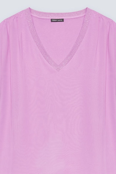 Fiorella Rubino V-nyakú póló csillámos részlettel női