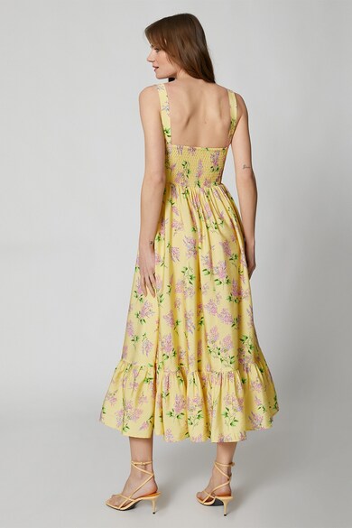 KOTON Флорална рокля с квадратно деколте Жени