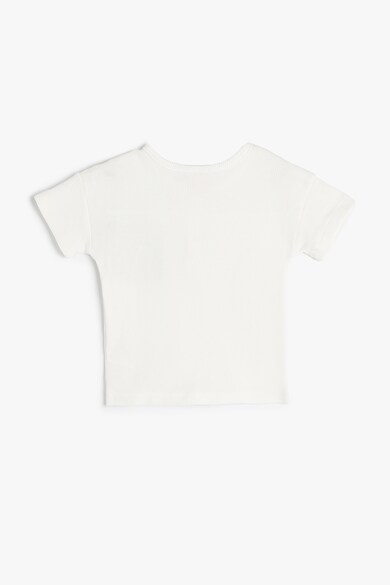 KOTON Памучна тениска с контрастна апликация Момчета