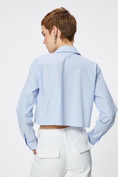 KOTON Къса риза от памук с голям джоб Жени