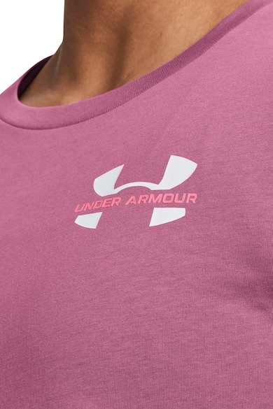 Under Armour Тренировъчна тениска с овално деколте и лого Жени
