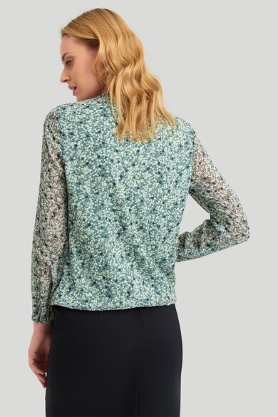 GreenPoint Флорална блуза с отвор отпред Жени