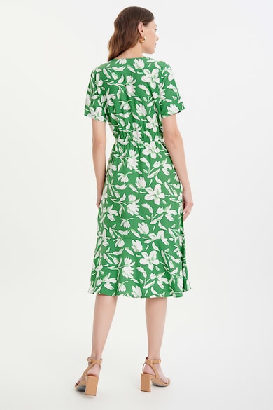 GreenPoint Rochie cu imprimeu floral si decolteu in V Femei