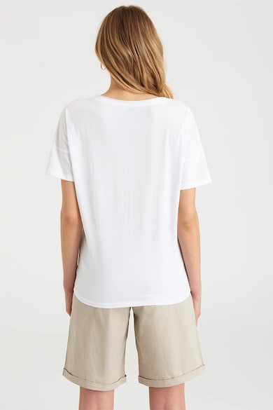 GreenPoint Тениска с памук с овална яка Жени