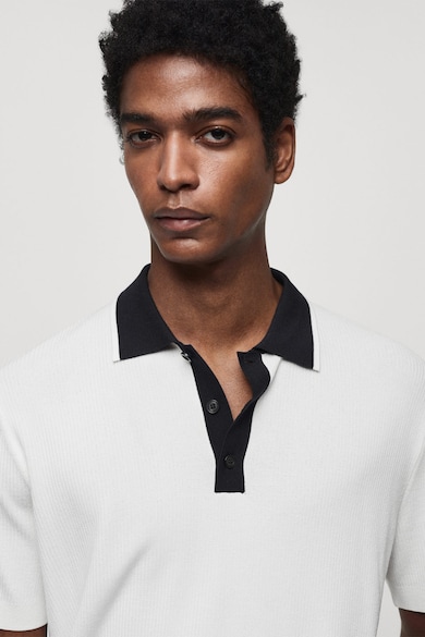 Mango Rayo galléros pólóval kontrasztos gallérral férfi