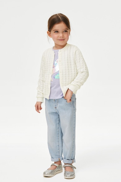 Marks & Spencer Памучен пуловер с копчета Момичета