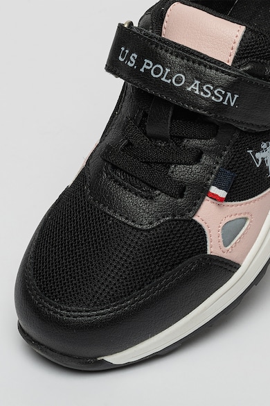 U.S. Polo Assn. Спортни обувки от еко кожа в цветен блок Момичета