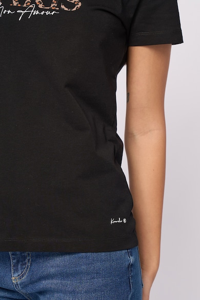 KVL by KENVELO Тениска с овално деколте и надпис Жени