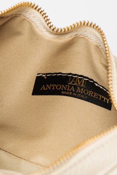 Antonia Moretti Geanta din piele cu bareta de umar si maner din lant Femei