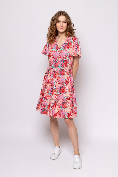 Heavy Tools Rochie mini cu model floral Virida Femei