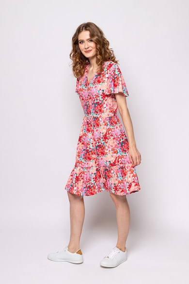 Heavy Tools Rochie mini cu model floral Virida Femei