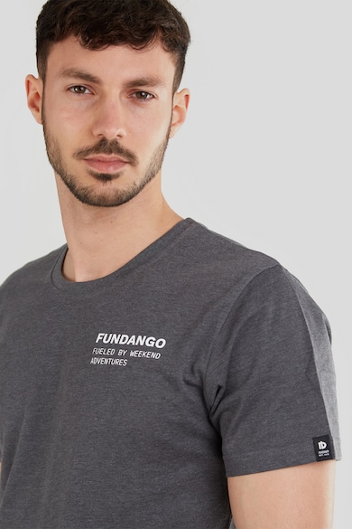 Fundango Тениска с памук с шарка на гърба Мъже