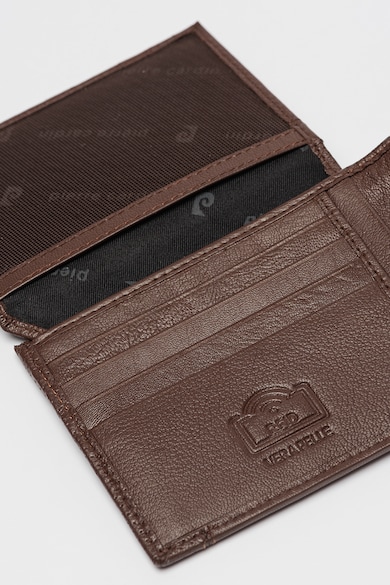 Pierre Cardin Кожен портфейл с двойно прегъване и джобове Мъже