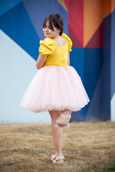 EMMA concept wear Разкроена рокля с тюл Момичета