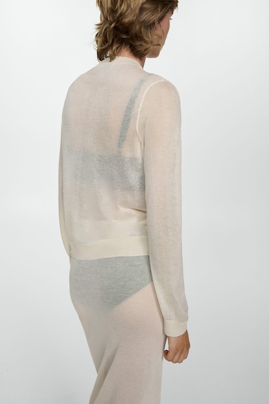 Mango Amalfi enyhén áttetsző finomkötött pulóver női