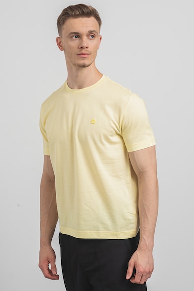 United Colors of Benetton Памучна тениска с овално деколте и лого Мъже