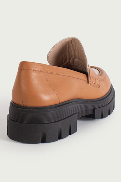 ALURA Pantofi loafer din piele cu model colorblock Femei