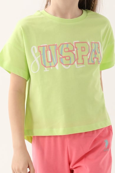 U.S. Polo Assn. Комплект дрехи с щампа на лого - 2 части, 437876 Момичета