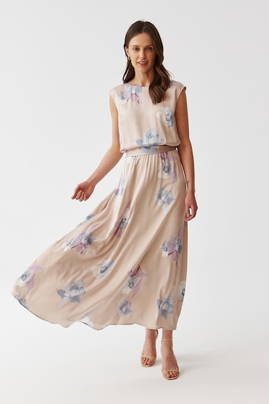 Tatuum Сатинирана флорална рокля с колан Жени