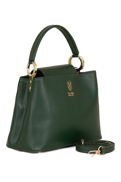 Lia Biassoni Кожена чанта с аксесоар с лого Жени