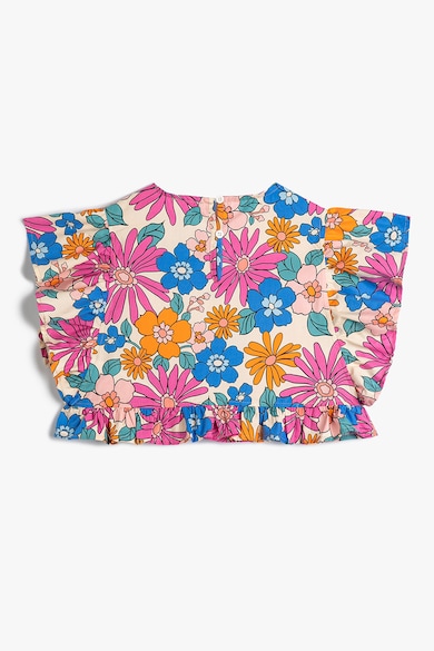 KOTON Bluza crop cu imprimeu floral Fete